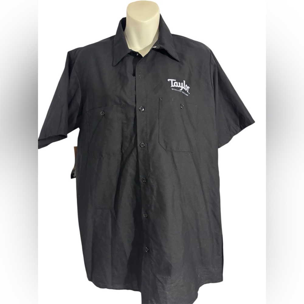 Taylor Guitars Black Casual Button Down Shirt